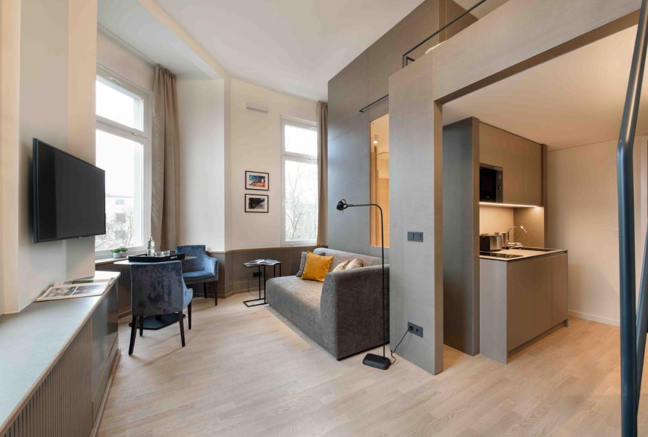 Oberdeck Studio Apartments - Adults Only Hamburg Luaran gambar A typical apartment at the Hotel