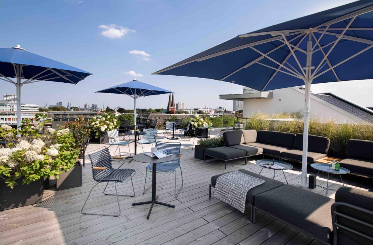 Oberdeck Studio Apartments - Adults Only Hamburg Luaran gambar The rooftop terrace