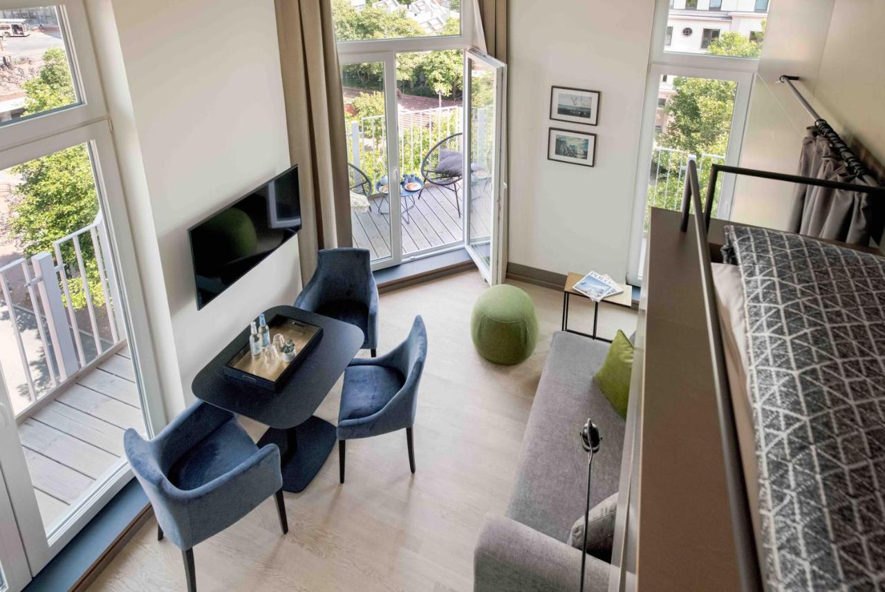 Oberdeck Studio Apartments - Adults Only Hamburg Luaran gambar